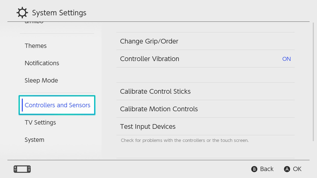 hac screenshot systemsettings controllersandsensors