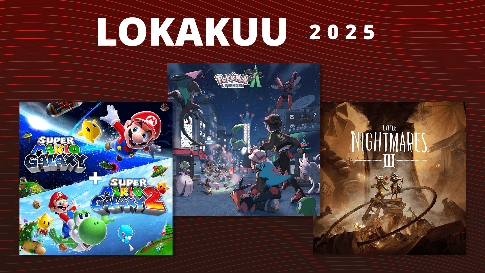 Tulevat pelit - Lokakuu 2025