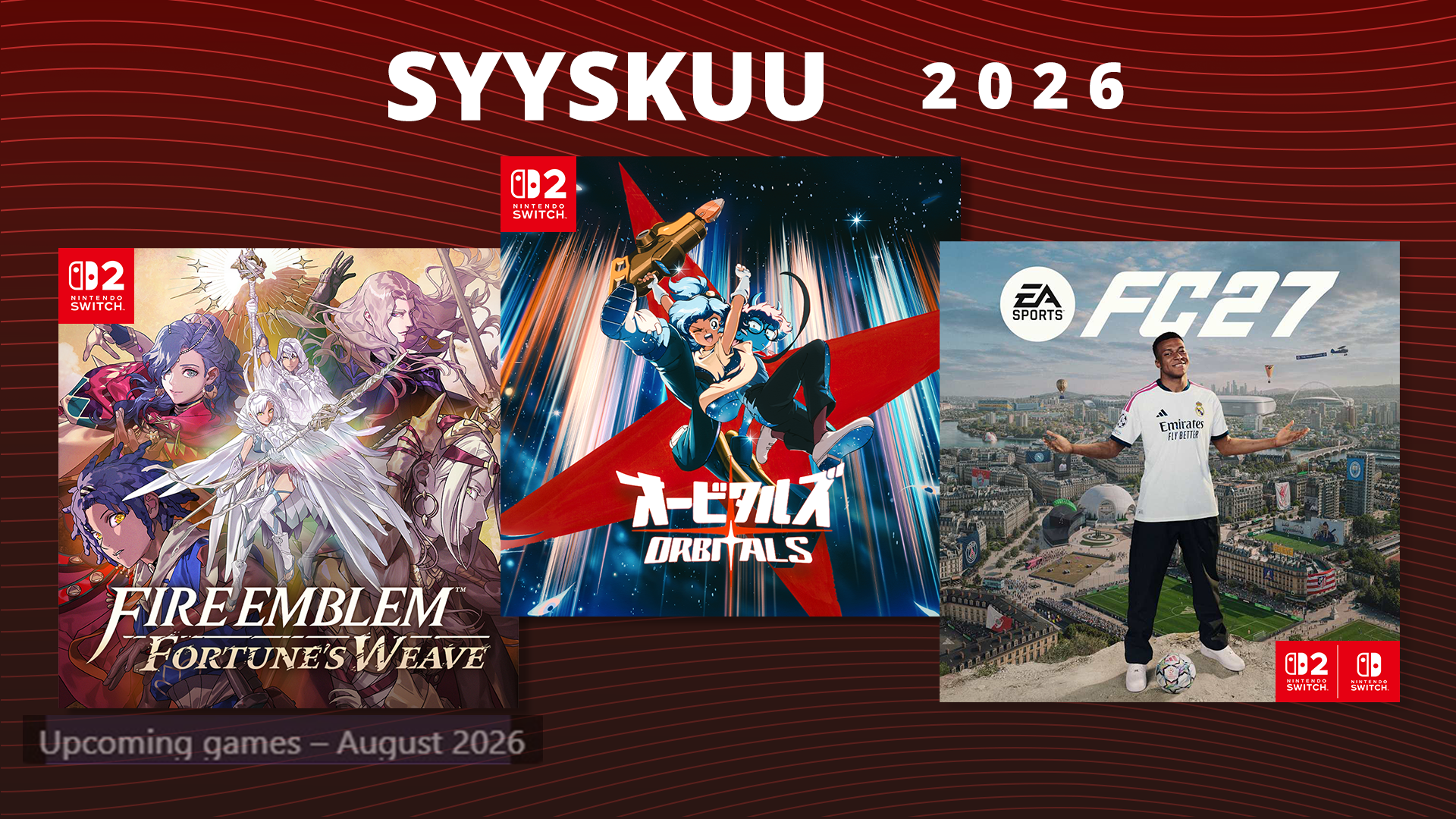 Tulevat pelit – Syyskuu 2026