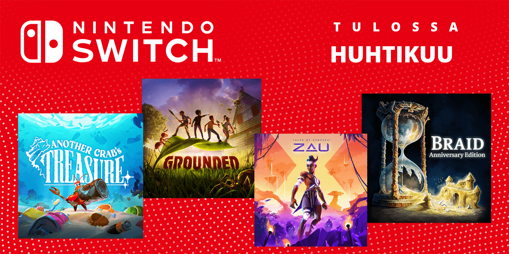 Tulevat Nintendo Switch -pelit – Huhtikuu 2024